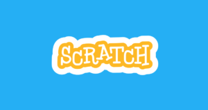 Logo for programming language, Scratch.